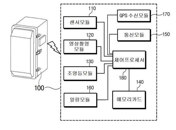 지능형 CCTV결합 보안등 점멸기 도면