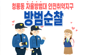 [주민소통기자단]송규명기자, '청룡동 자율방범대 안전...